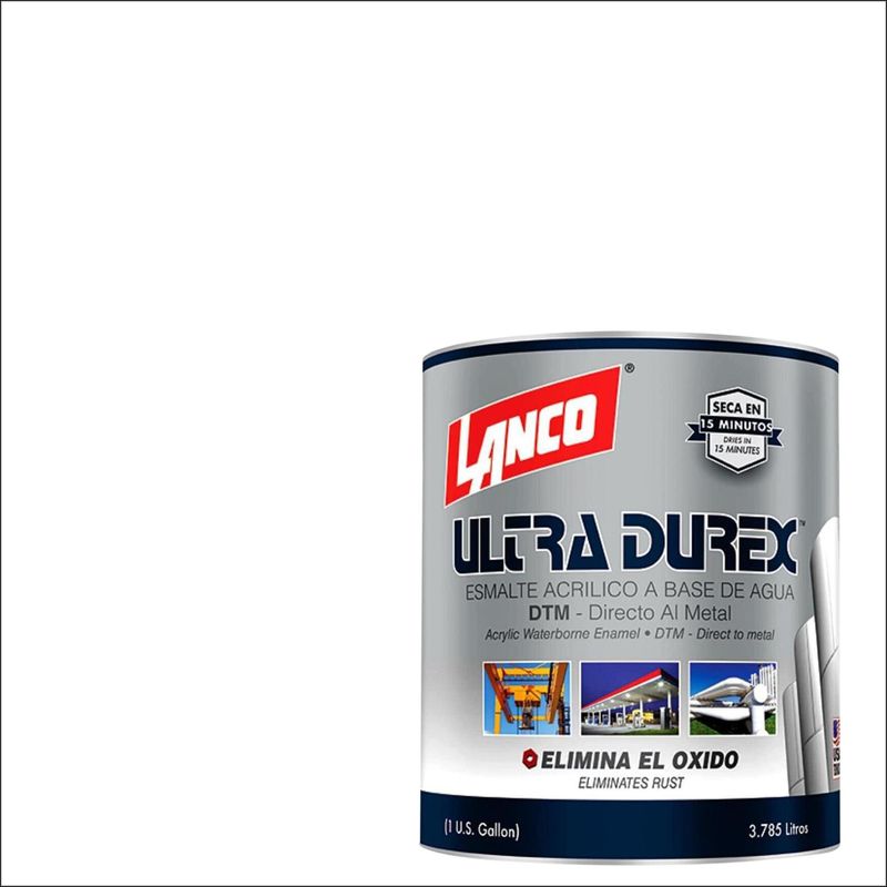 LANCO - Esmalte 3X1 Ultra Durex Brillante Blanco 1 gl