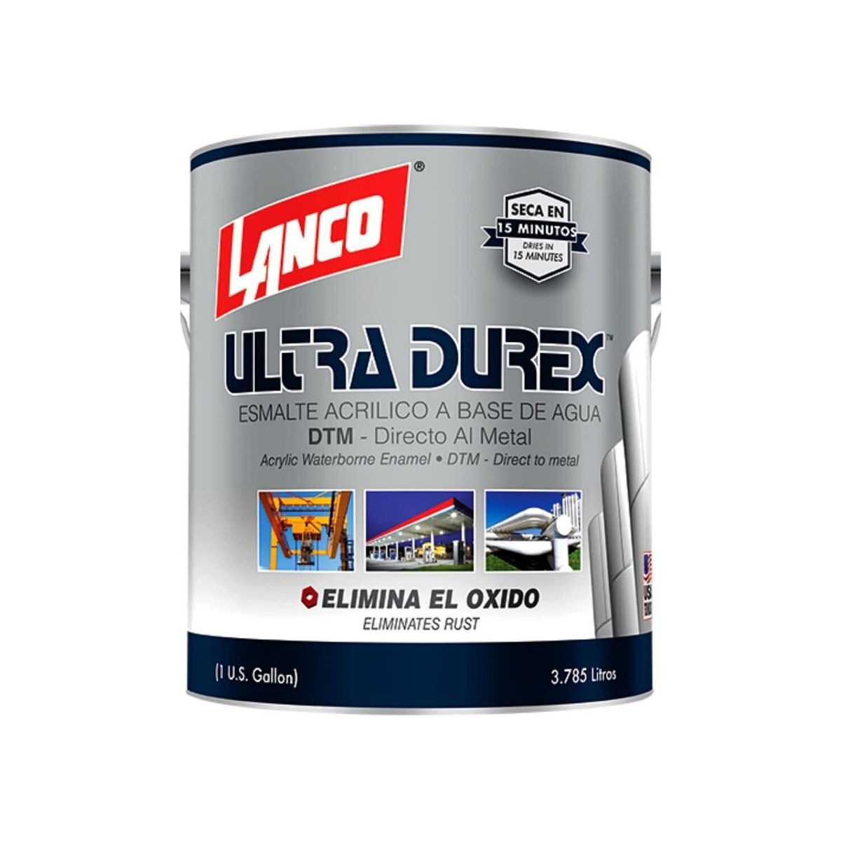 LANCO - Esmalte 3x1 Ultra Durex Lata 1 galón(es) Mate Blanco