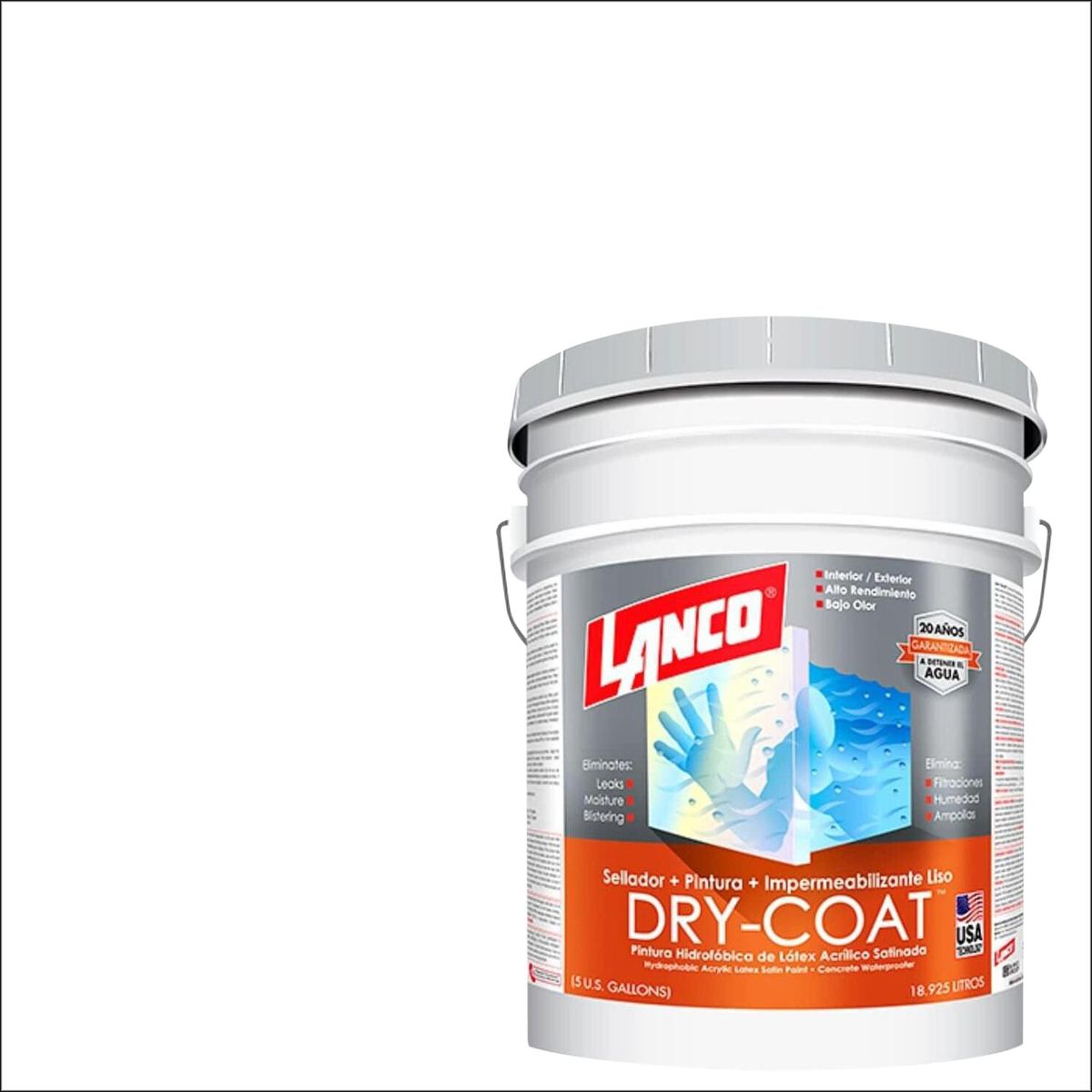 LANCO - Esmalte Impermeable Dry Coat Tineta 4 galón(es) Mate Blanco