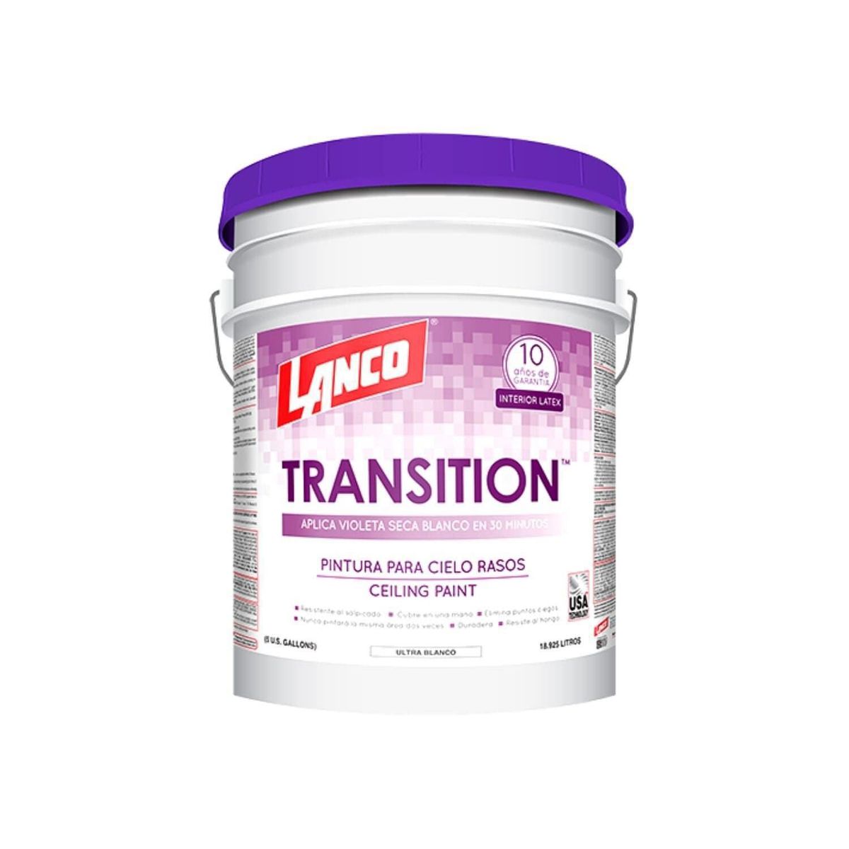 LANCO - Pintura para Cielos Tineta 4 galón(es) Mate Blanco
