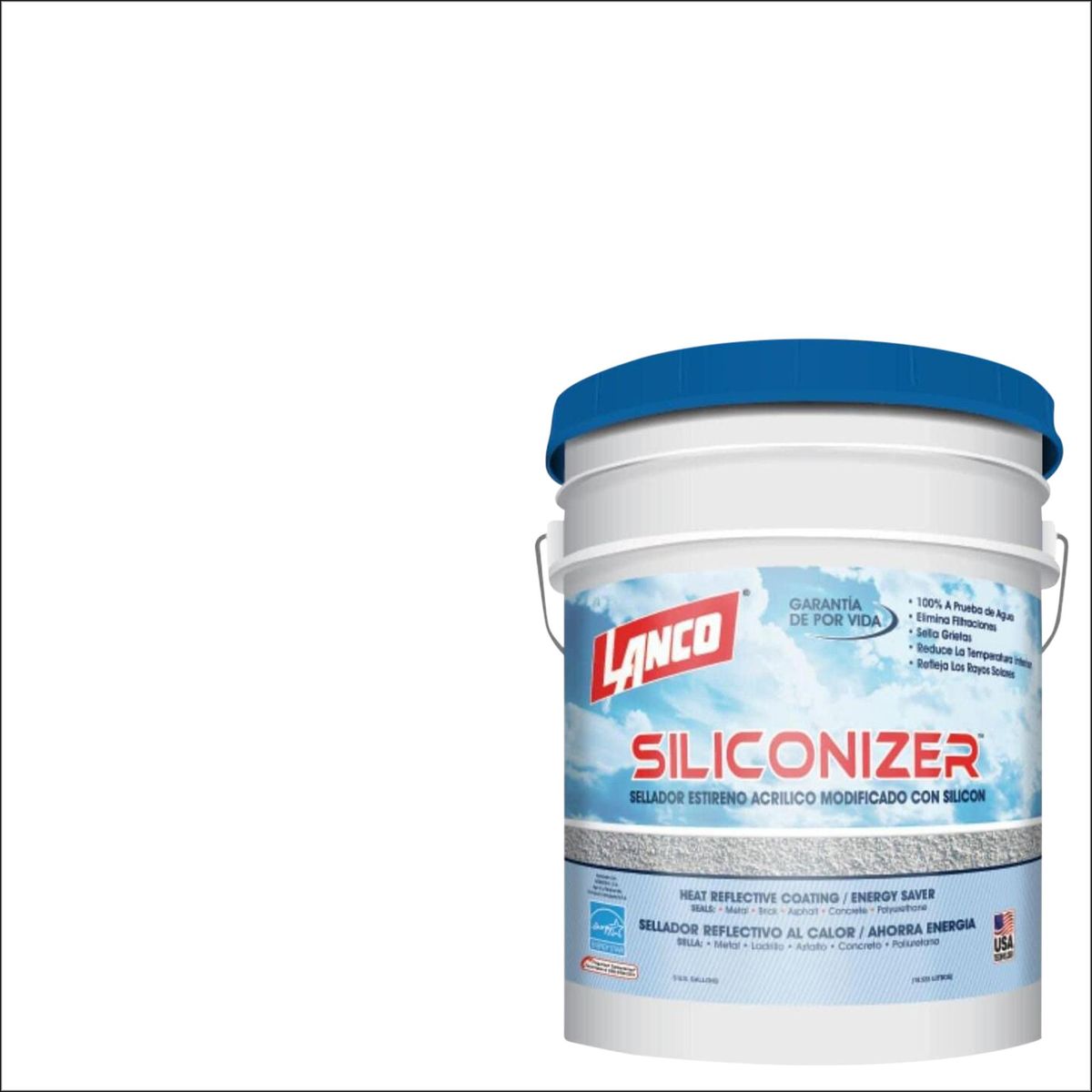 LANCO - Sellador para Techos Siliconizer Tineta 4 galón(es) Mate Blanco