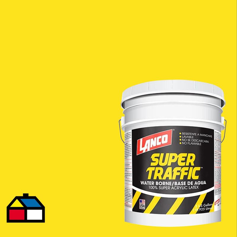 LANCO - Esmalte Epox Super Traffic Amarillo 4 gl