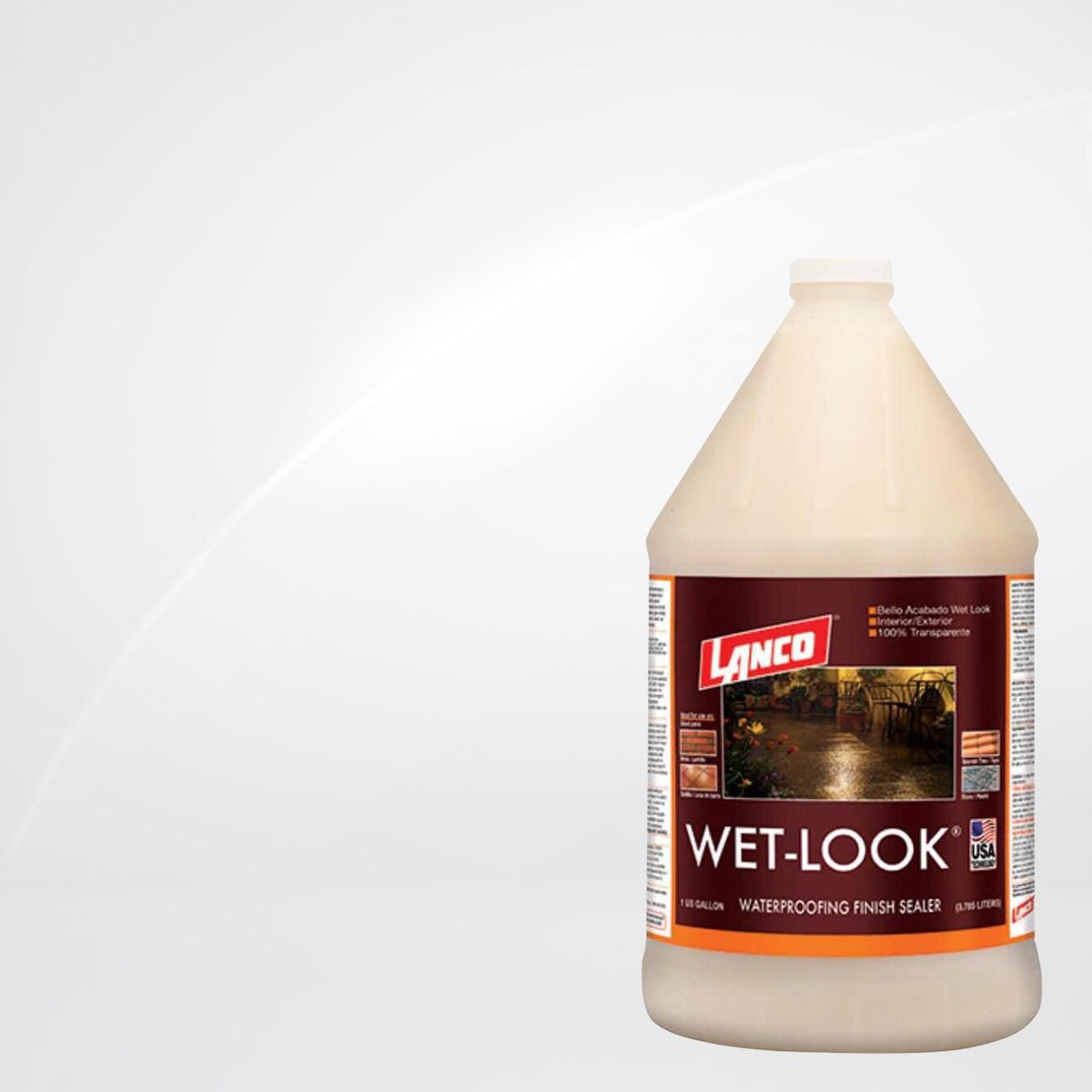 LANCO - Sellador Impermeable Wet Look Lata 1 galón(es) Mate Incoloro