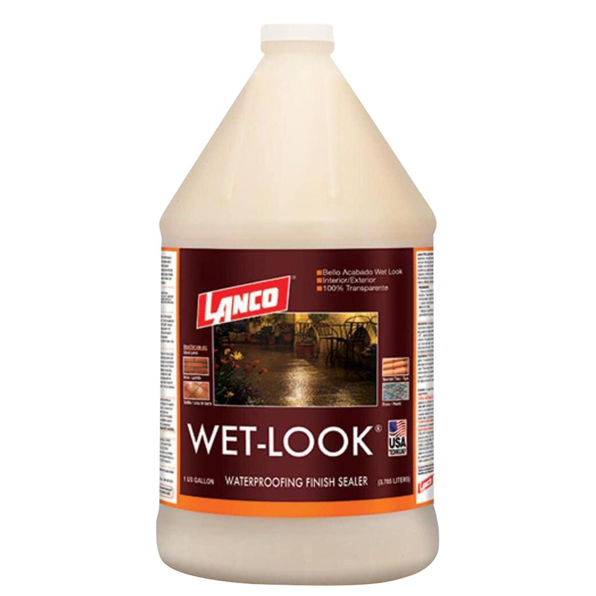 LANCO - Sellador Impermeable Wet Look Lata 1 galón(es) Mate Incoloro