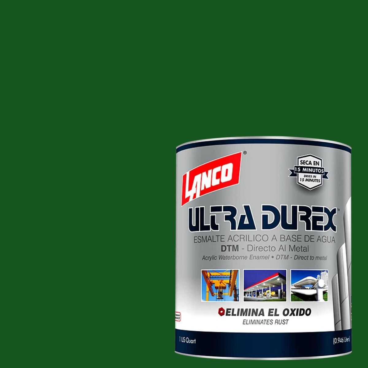 LANCO - Esmalte 3x1 Ultra Durex Tarro 0.25 galón(es) Mate Verde