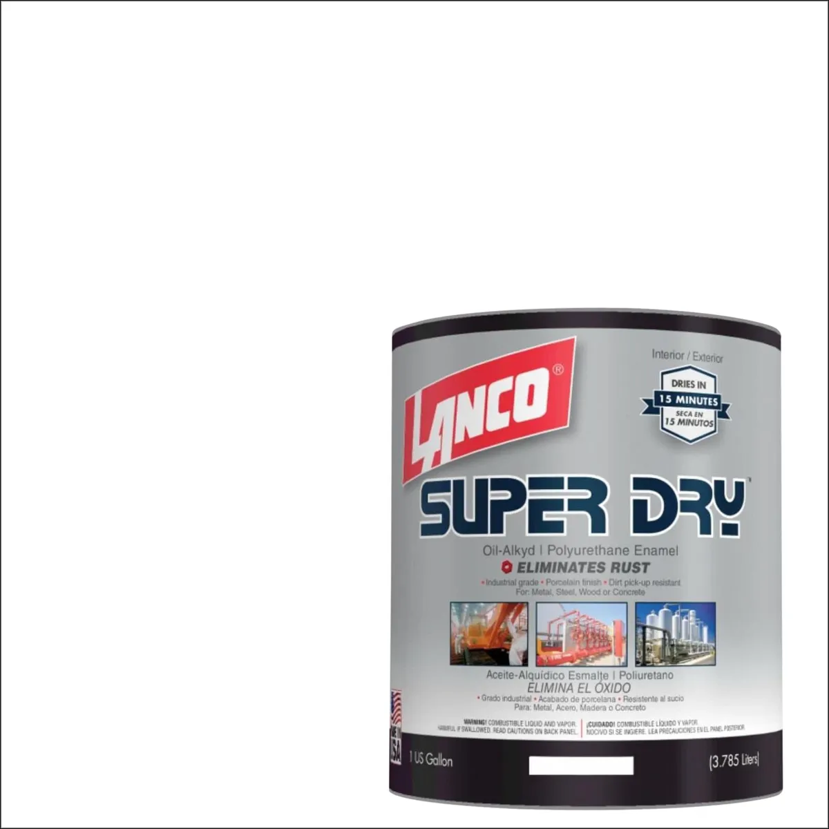 LANCO - Esmalte Poliuretano Super Dry Lata 1 galón(es) Mate Blanco
