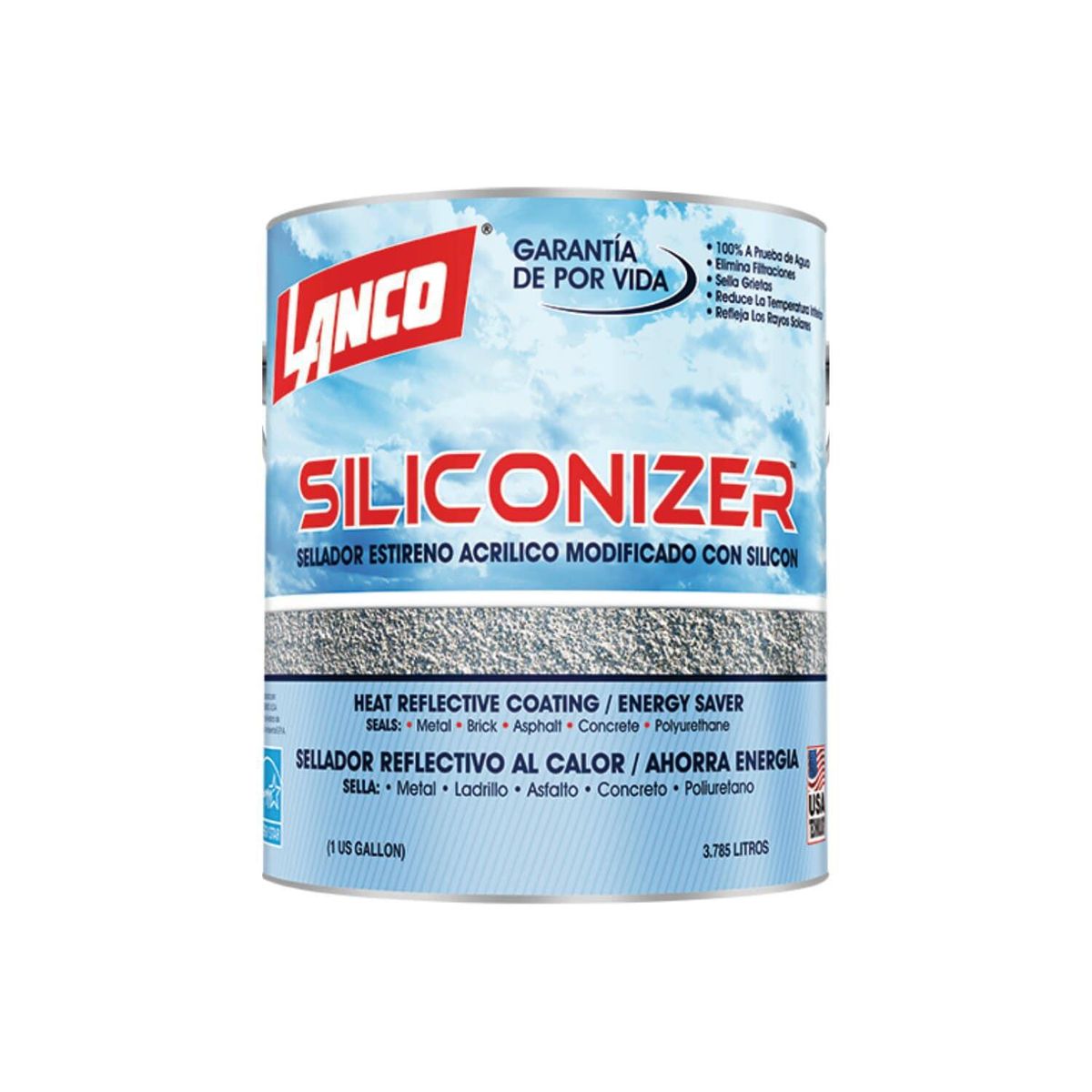 LANCO - Sellador para Techos Siliconizer Lata 1 galón(es) Mate Verde