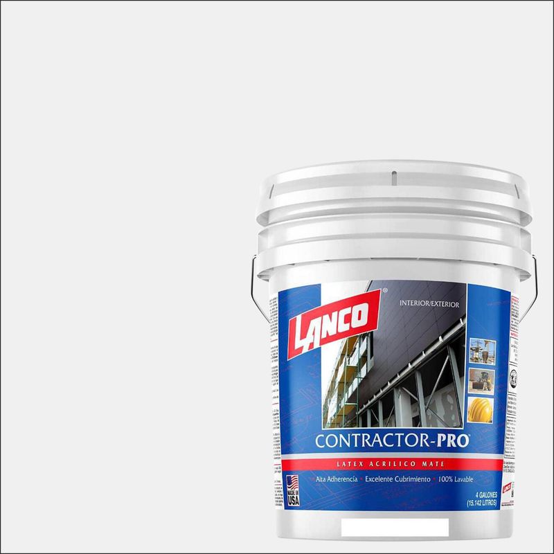 LANCO - Pintura Acrílica Mate 4 galón(es) Blanco
