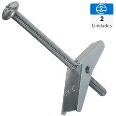 FIXSER - Anclaje tipo mariposa 3/16"x3" 2 unidades
