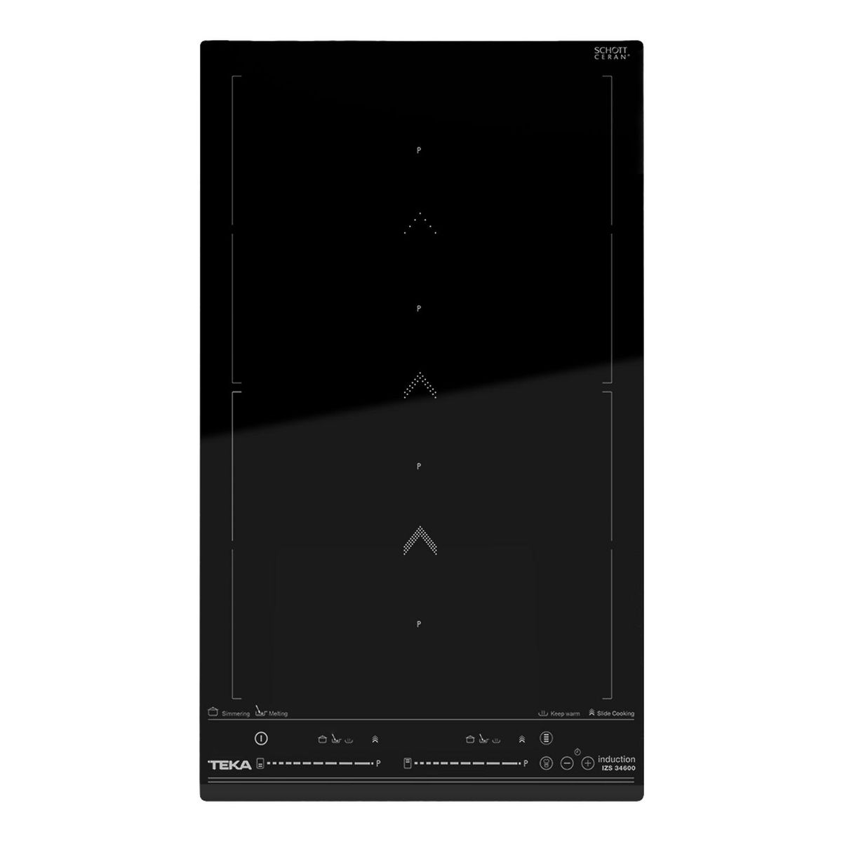 TEKA - Encimera Inducción 2 Platos Negro IZS-34600 D