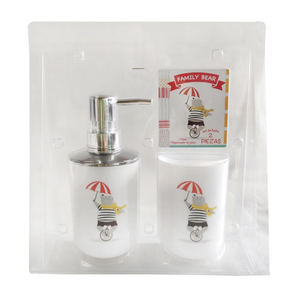 RONDA - Set de baño infantil oso y sus amigos