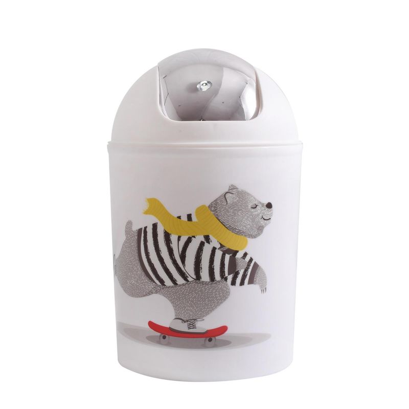RONDA - Papelero de Baño Infantil 1.7 Litros Plástico Multicolor