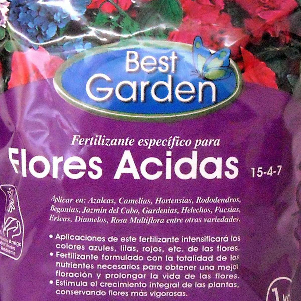 BEST GARDEN - Fertilizantes flores ácidas 1 kg bolsa