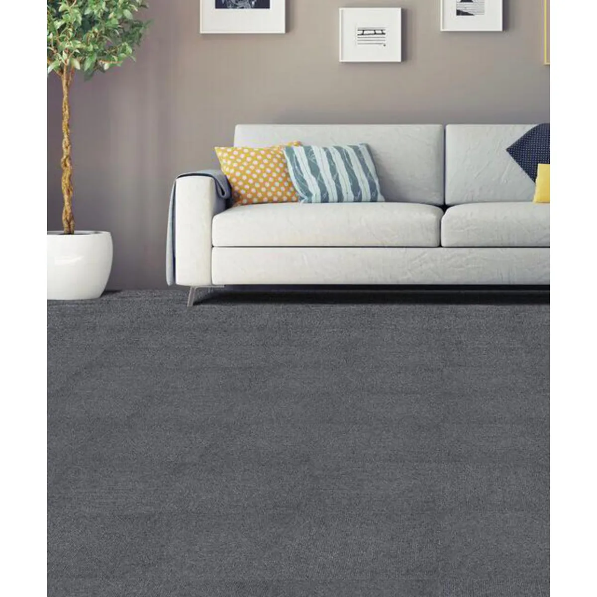 GEOTEX - Cubrepiso 24m2 gris claro premium