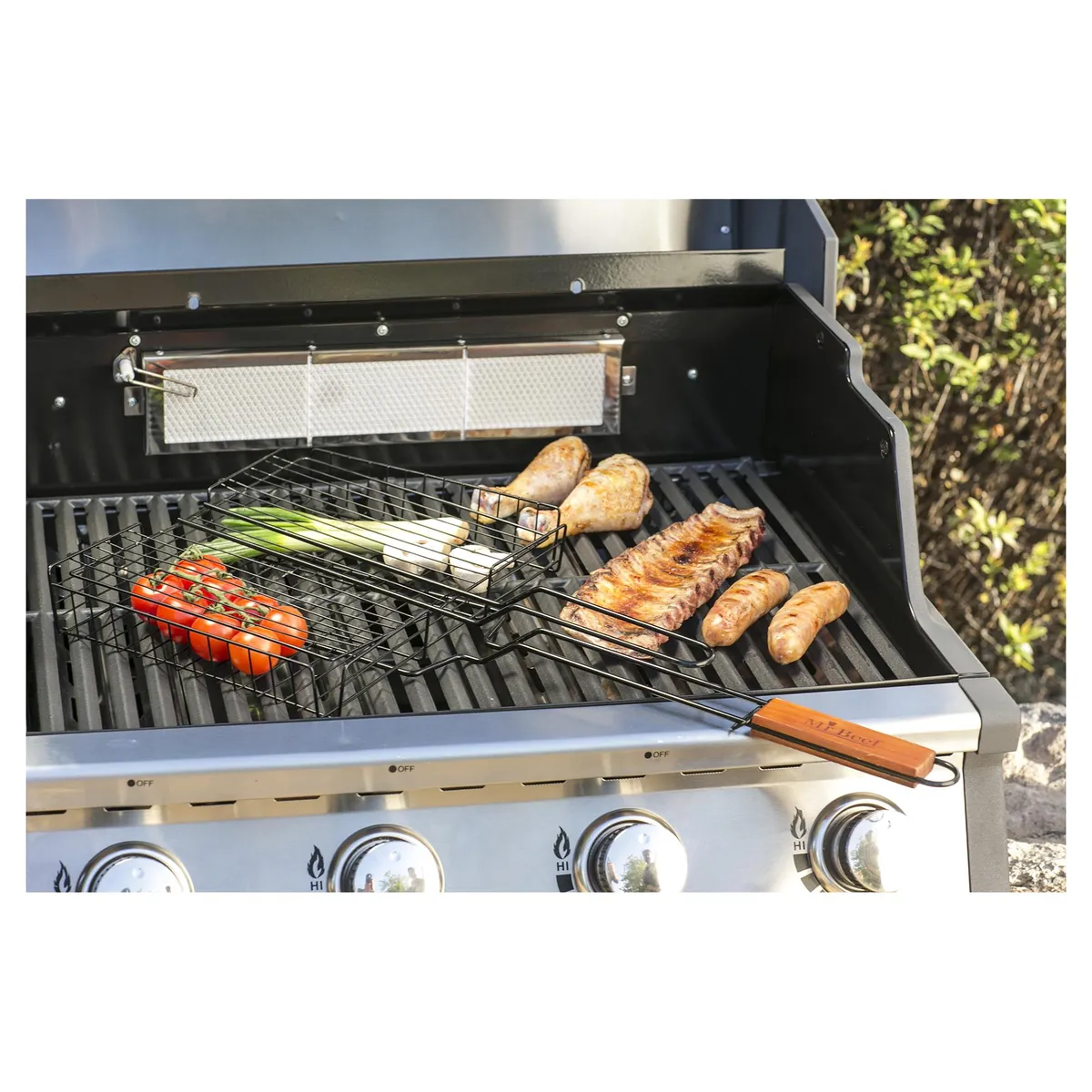 MR BEEF - Parrilla multinivel de teflón