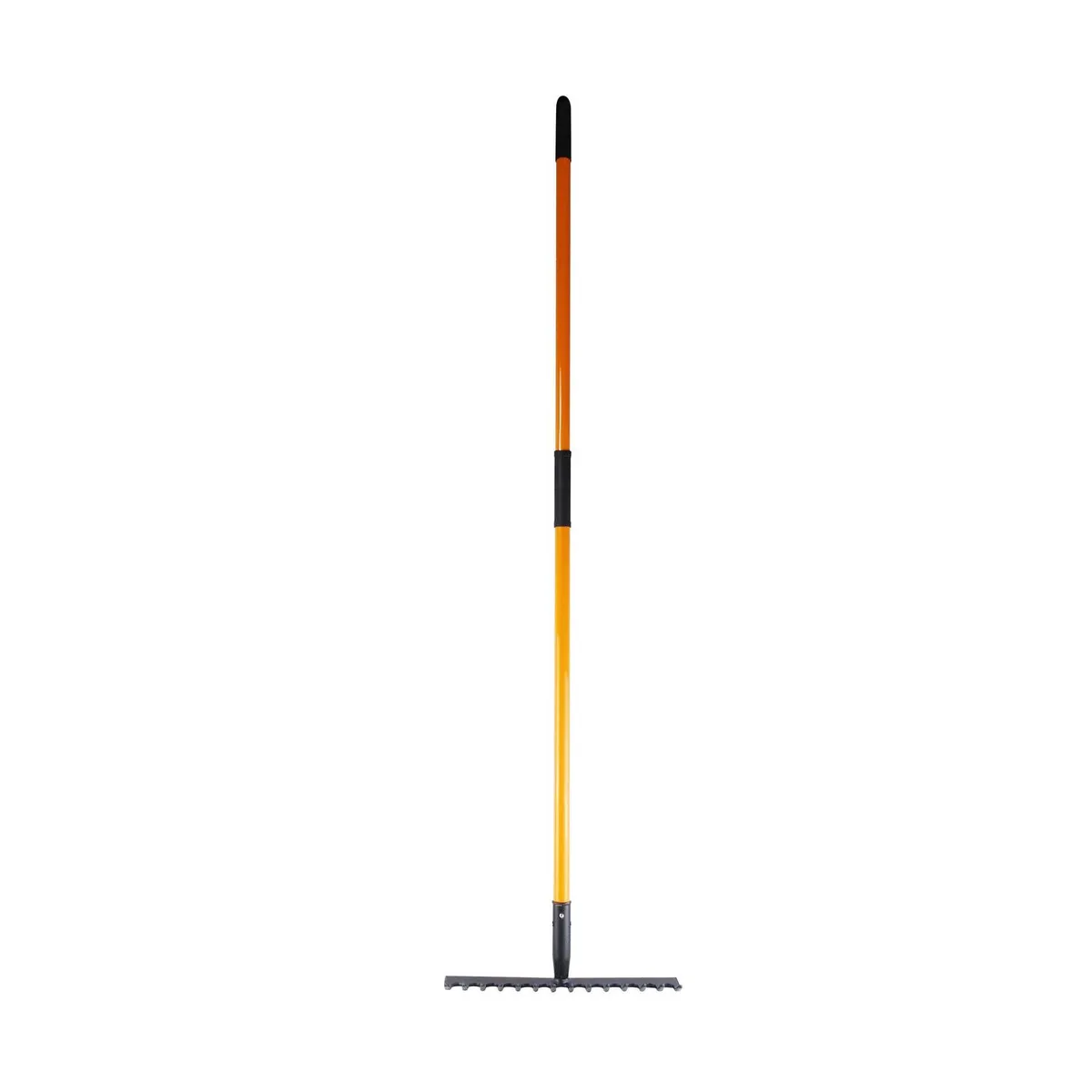 RAYUN - Rastrillo mango de fibra de vidrio negro/amarillo