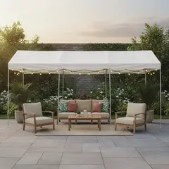 JUST HOME COLLECTION - Toldo tipo Garage 3x6 metros Blanco