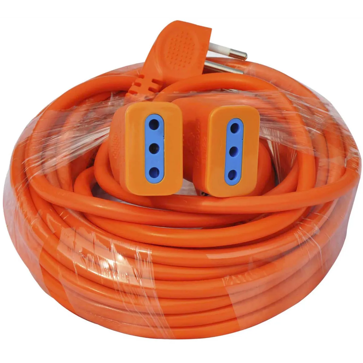 HALUX - Extensión Eléctrica 2 Toma(s) 10 m Naranjo