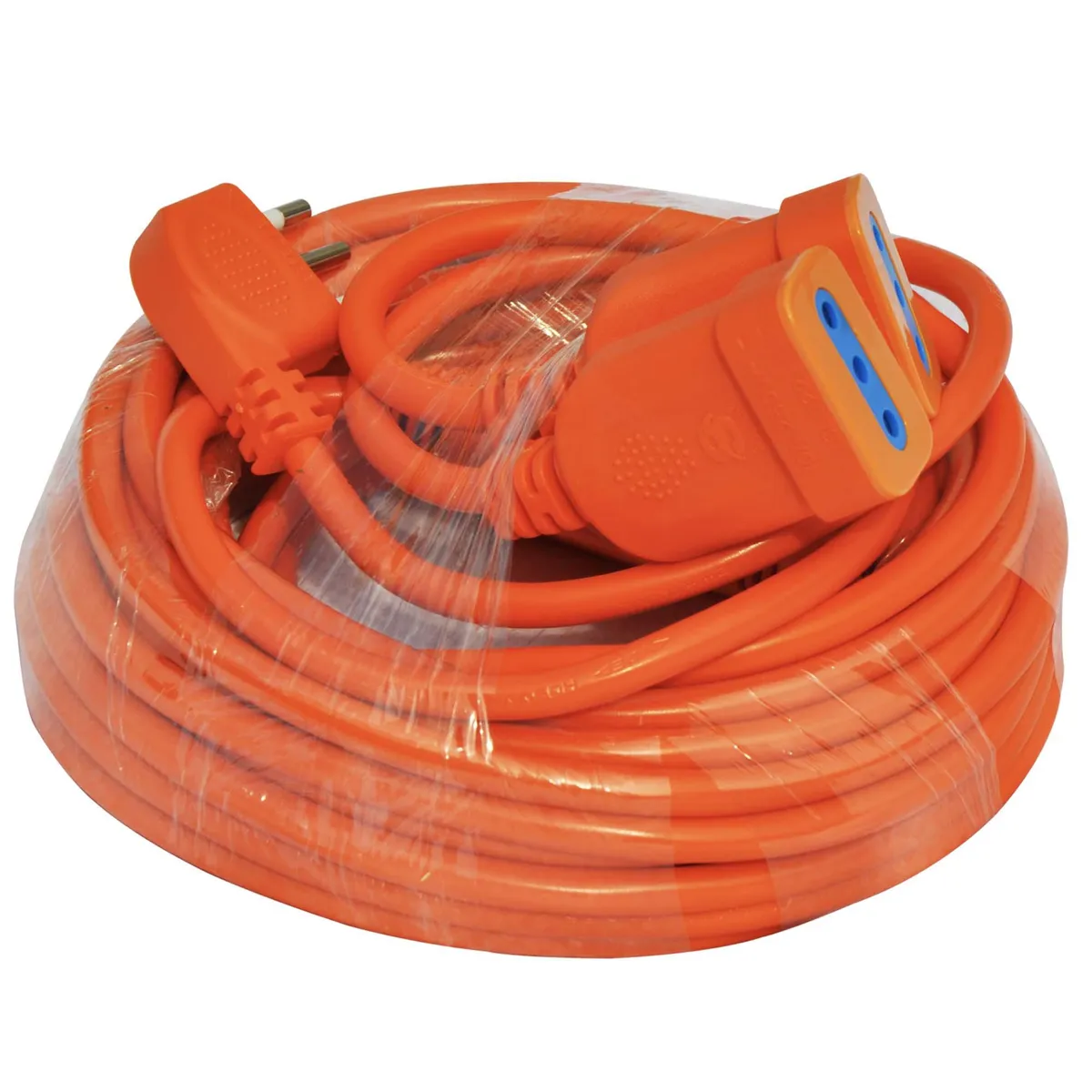 HALUX - Extensión Eléctrica 2 Toma(s) 10 m Naranjo