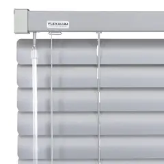 FLEXALUM - Persiana Aluminio Plata Ancho 101a110cm Alto 301a320cm