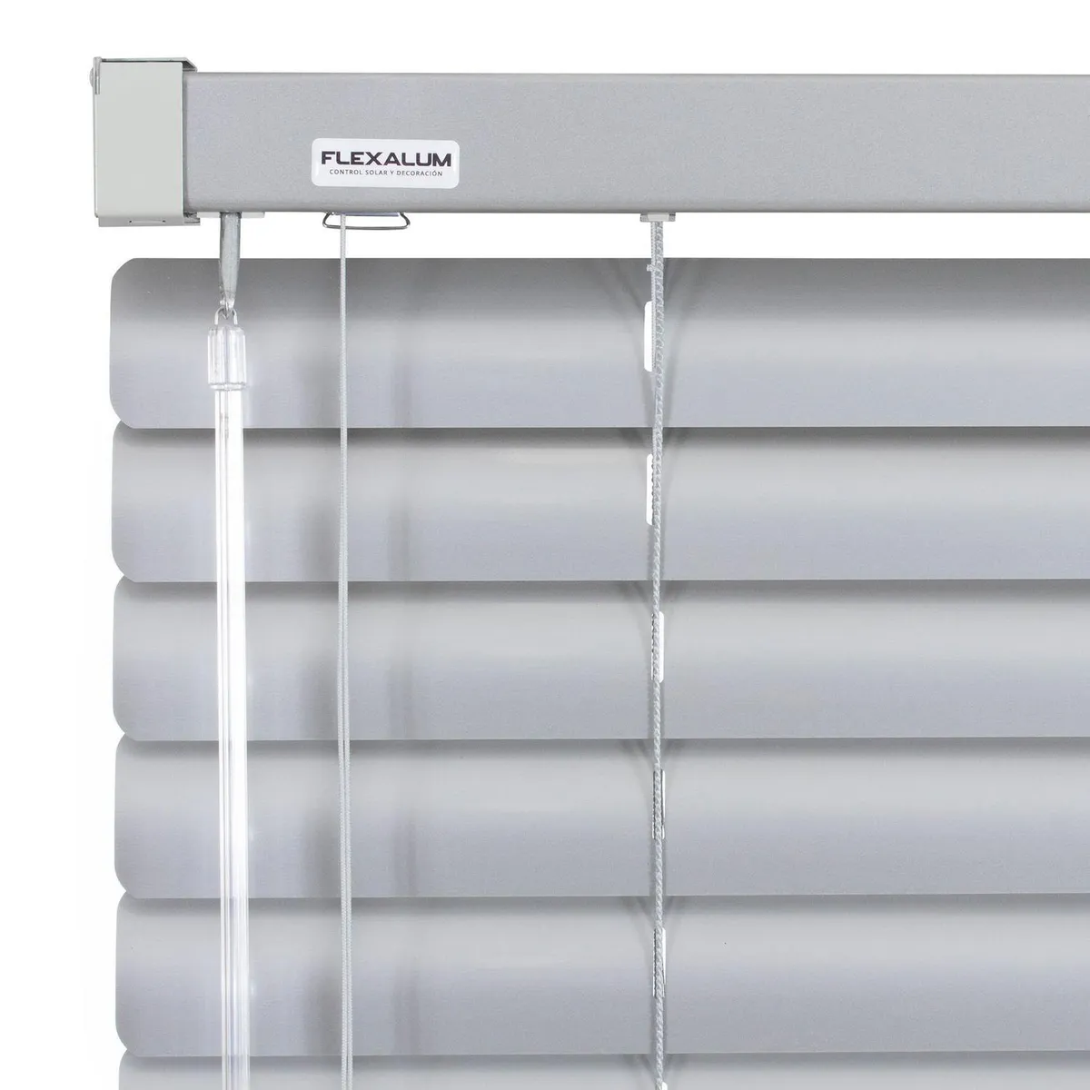 FLEXALUM - Persiana Aluminio Plata Ancho 161a170cm Alto 101a120cm