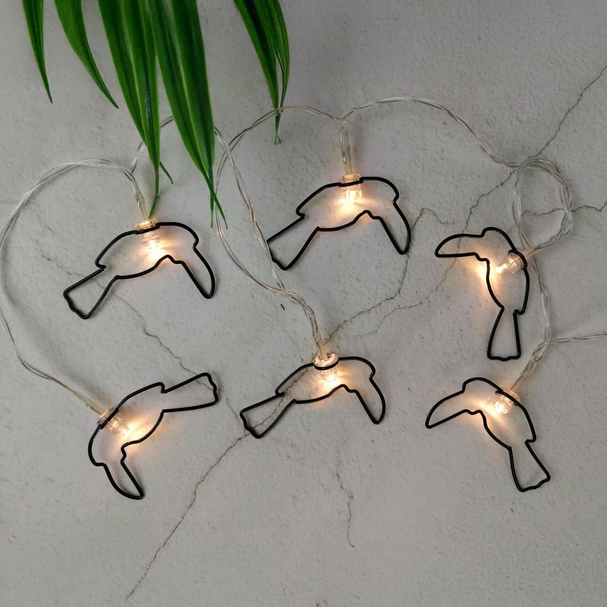 LEDZONE - Guirnalda Tucán Led Batería 10 Luces