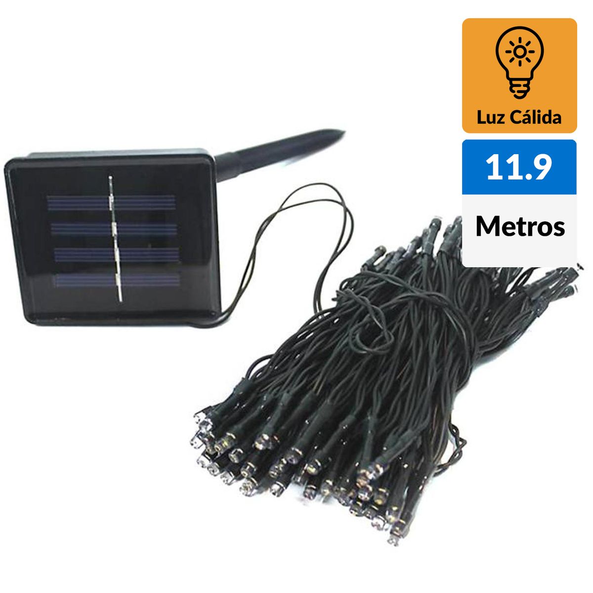 LEDZONE - Guirnalda Solar Led 100 Luces