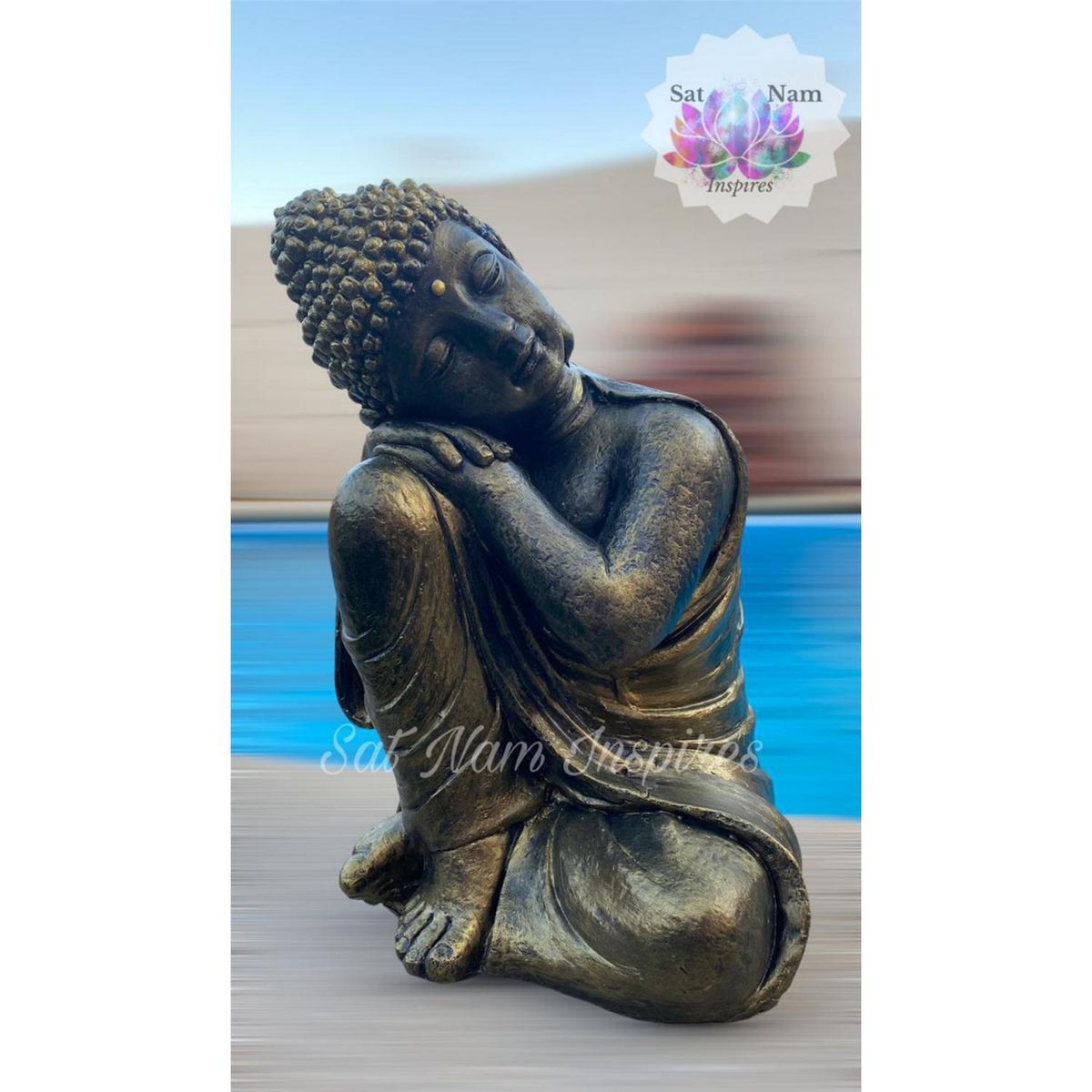 SAT NAM INSPIRES - Buda durmiente 50x30x30 cm dorado