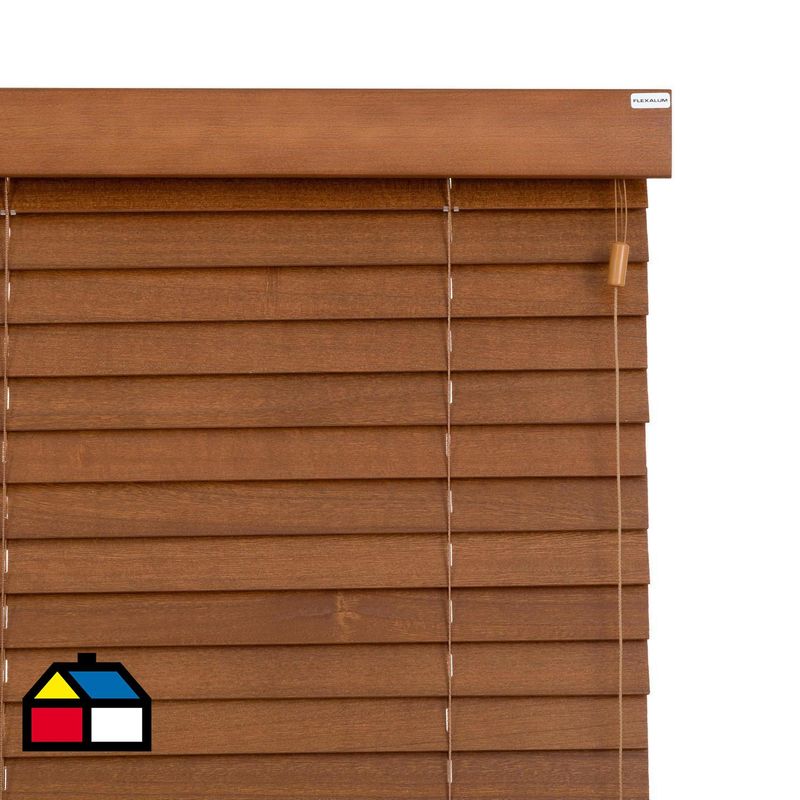 FLEXALUM - Persiana Madera Cipres Ancho 81a90cm Alto 171a180cm