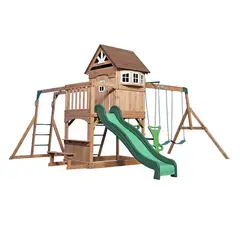 BACKYARD ADVENTURES - Centro de Juegos de Madera 485x287x457 cm Café