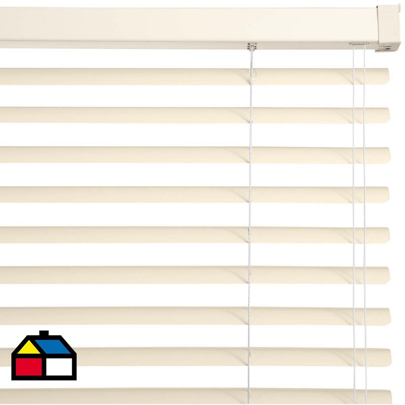 FLEXALUM - Persiana Aluminio Crema Ancho 111a120cm Alto 141a150cm