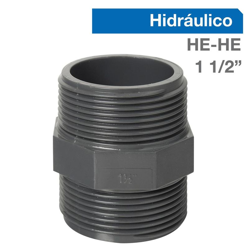 VINILIT - Niple PVC-P HE/HE 1 1/2"  1u