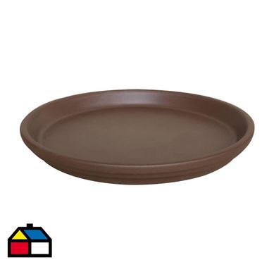 Plato arcilla para maceteros 23 cm Morena