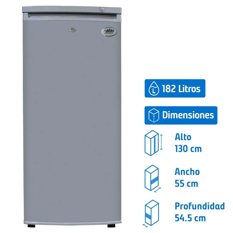 MAIGAS Congelador Vertical 182 Litros Inox BD182G