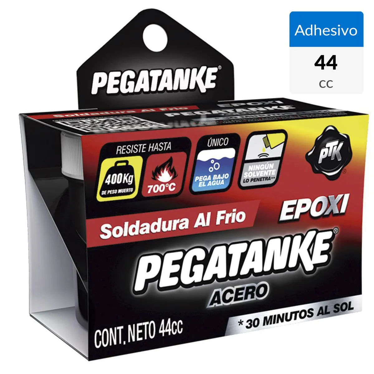 PEGATANKE - Pegatanke Soldadura Epóxica de 2 Componentes en Frío Color Acero