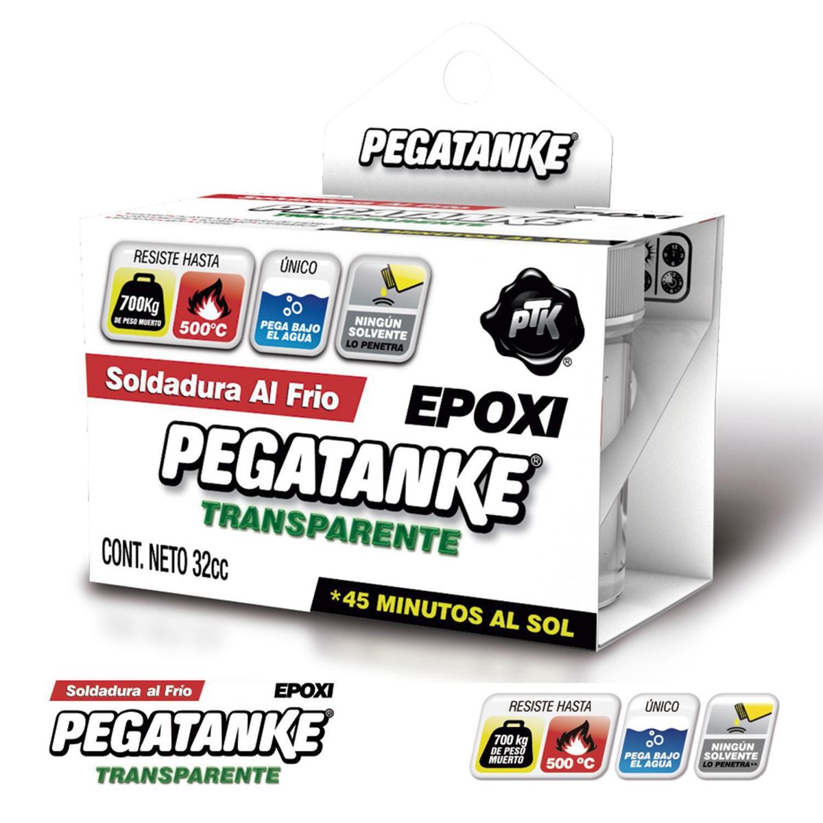 PEGATANKE - Pegatanke Soldadura Epóxica de 2 Componentes en Frío Color Transp