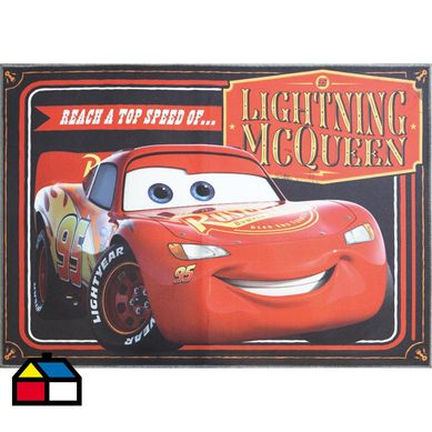 Bajada de cama infantil Cars Mcqueen race 57x90 cm