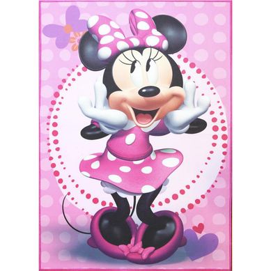 Bajada de cama Minnie corazones sorpresa 57x90 cm
