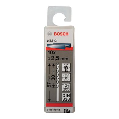 Set 10 brocas HSS-G para metal 25 mm