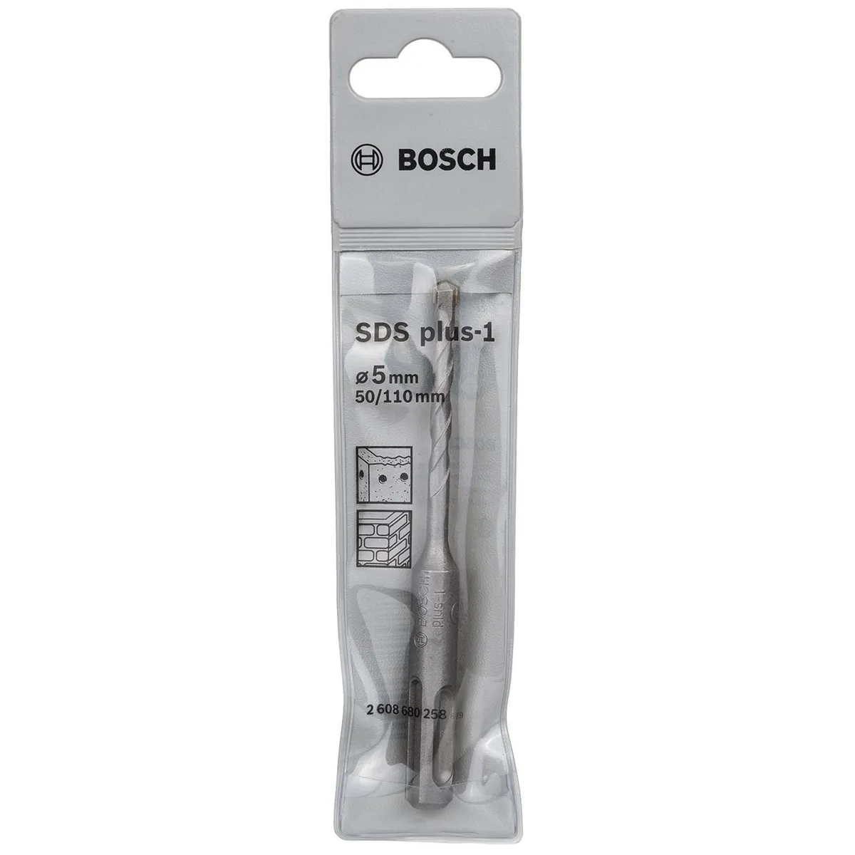 BOSCH - Broca SDS PLUS 1 para concreto 5 mm