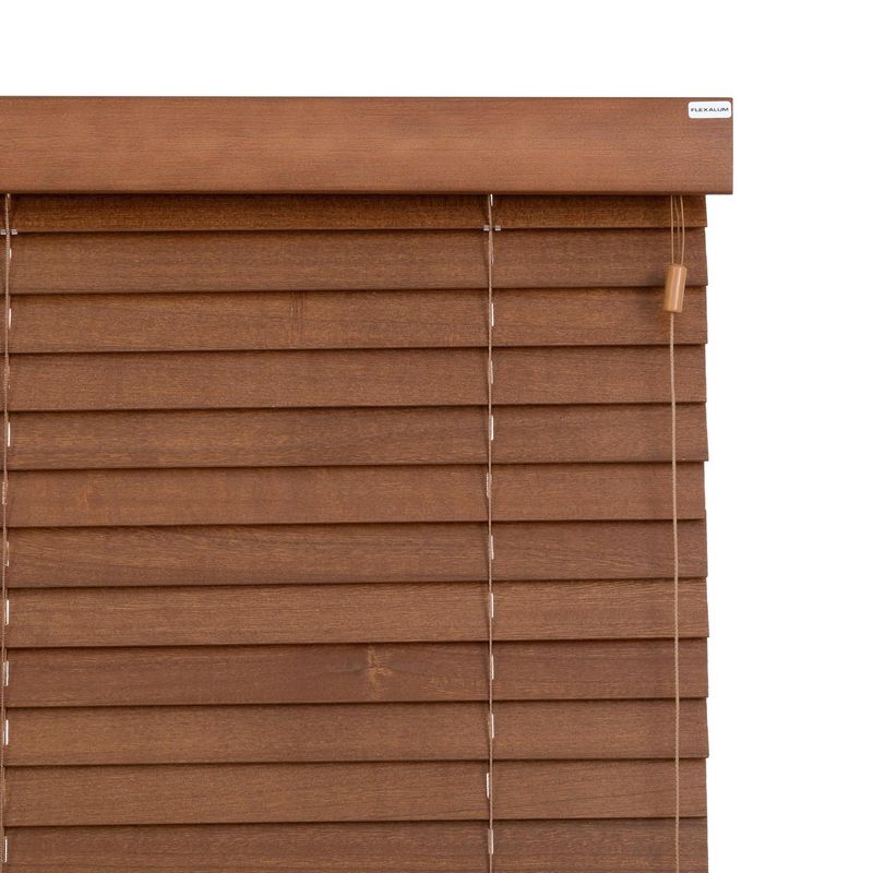 FLEXALUM - Persiana Madera Alerce Ancho 101a110cm Alto 81a100cm