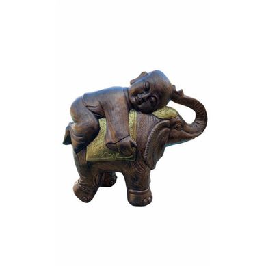 Buda sobre elefante 48x55x24 cm