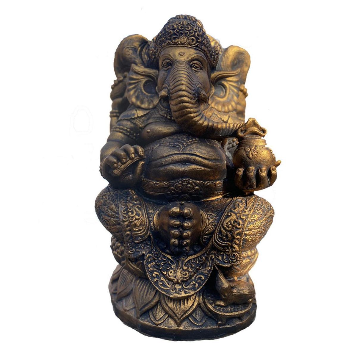 SAT NAM INSPIRES - Figura Ganesh 60x34x30 cm Dorado