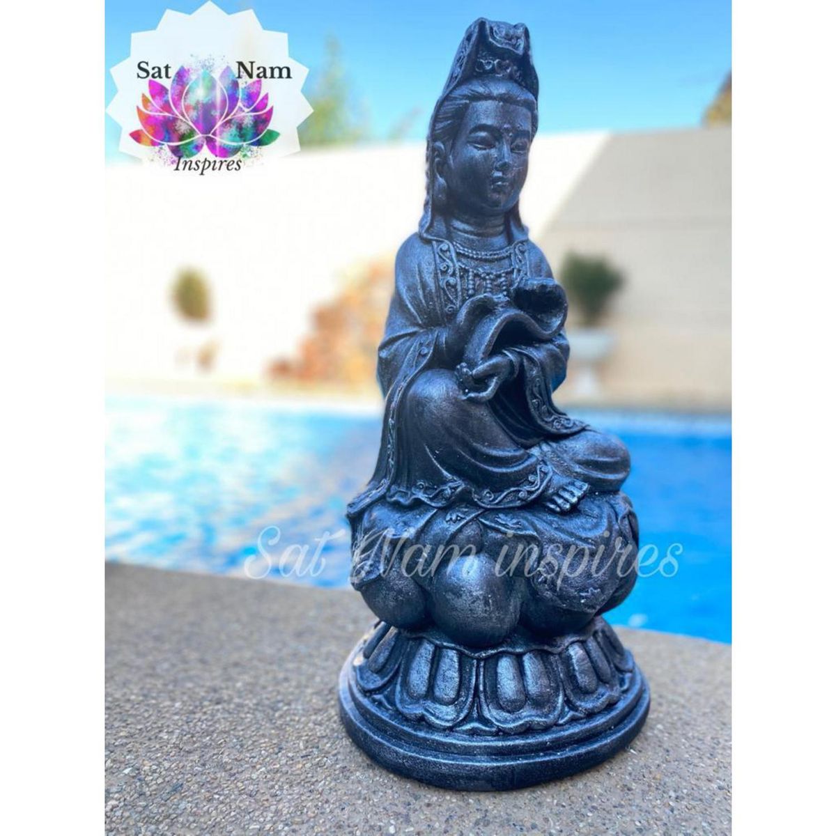 SAT NAM INSPIRES - Figura Kuan Yin 55x23x23 cm