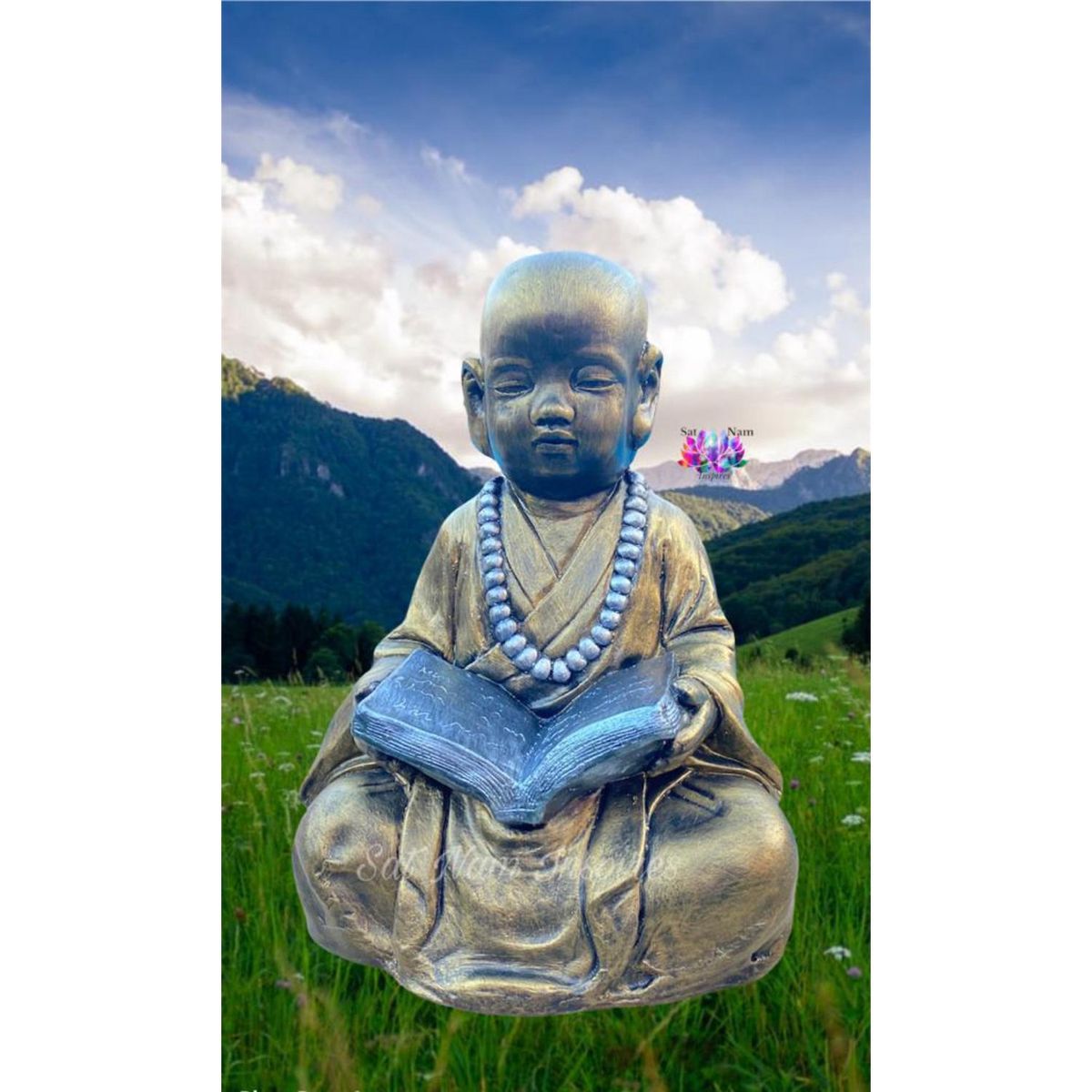 SAT NAM INSPIRES - Buda niño libro 45x32x32 cm