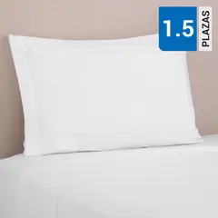 CHITECO - Juego de Sábanas 144 Hilos Blanco