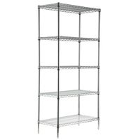 Estante 5 Nivel(es) 91x188x46 cm Plateado