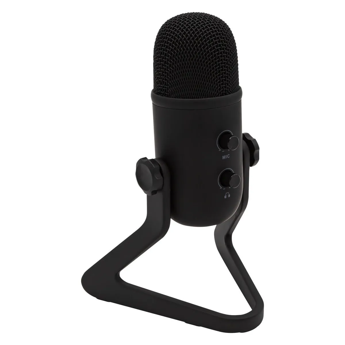 FUJICORP - Micrófono CONDENSADOR NEGRO USB K678