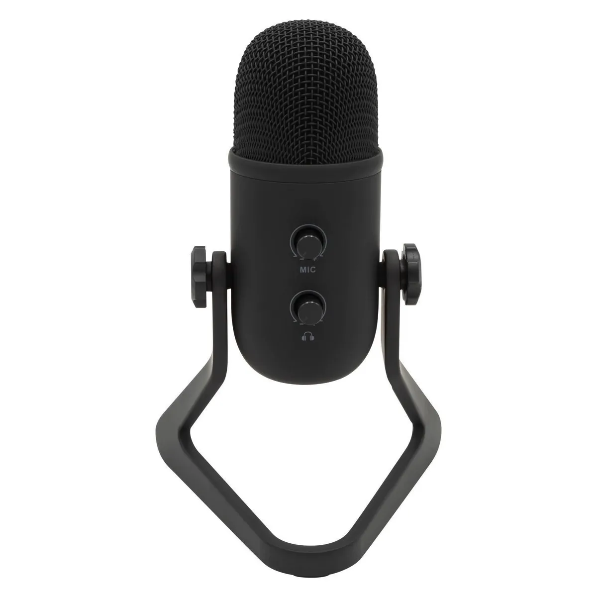 FUJICORP - Micrófono CONDENSADOR NEGRO USB K678