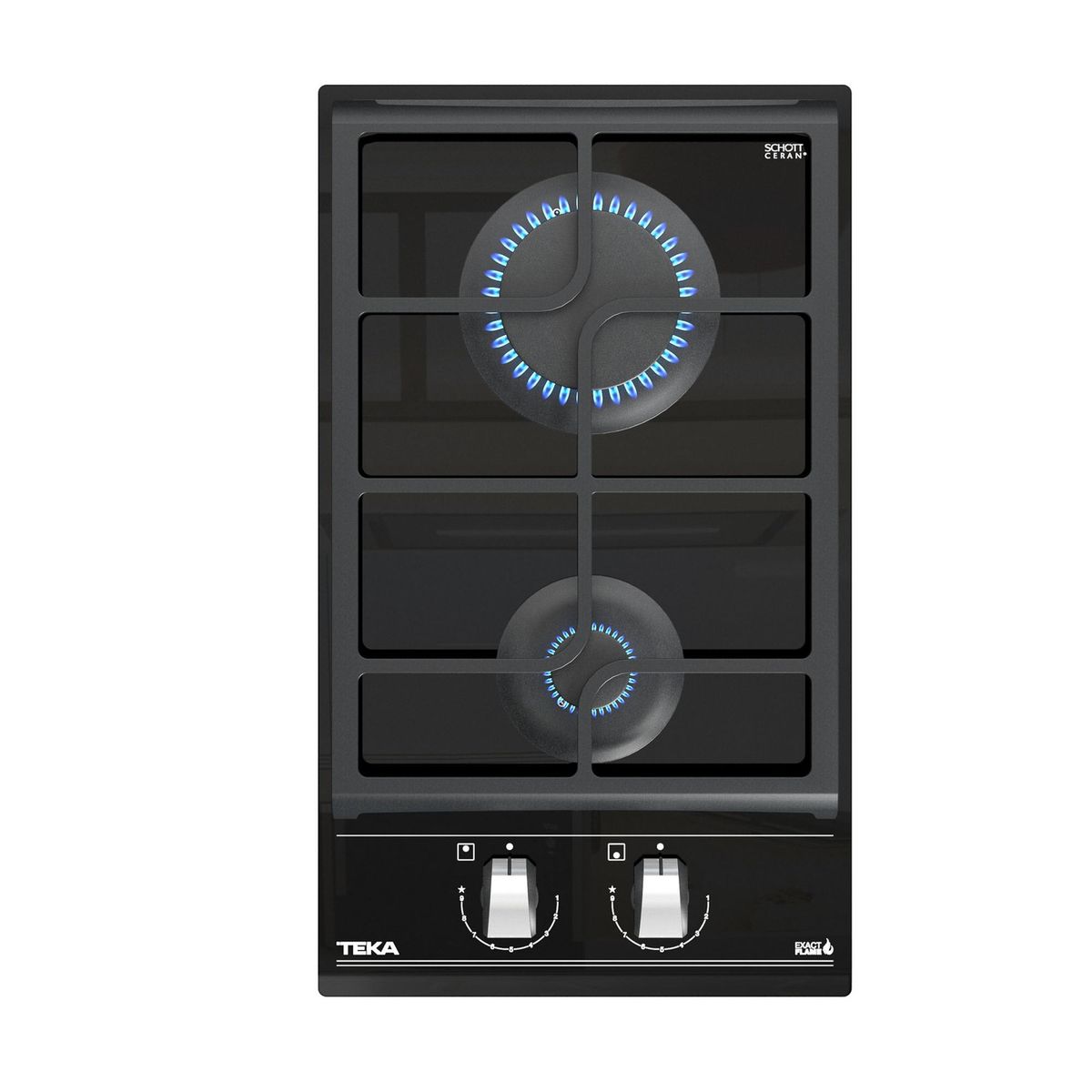 TEKA - Encimera Gas Licuado 2 Platos Negro GZC 32300 XBB